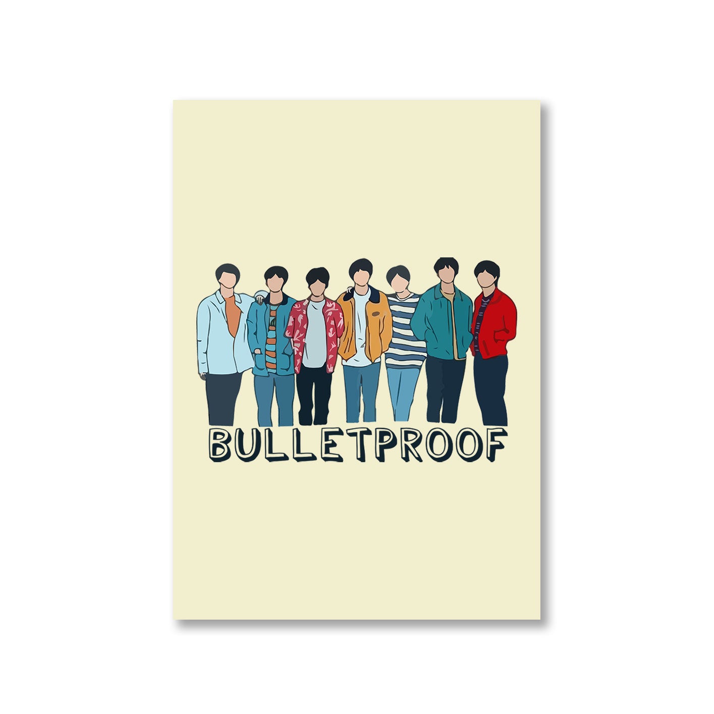 BTS Poster Posters India The Banyan Tee TBT Bangtan Boys K Pop Bullet Proof Boy Scouts