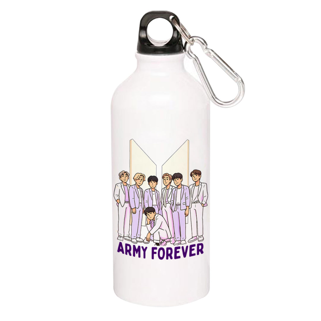 bts army forever sipper steel water bottle flask gym shaker music band buy online india the banyan tee tbt men women girls boys unisex  