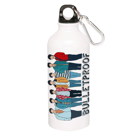 BTS Sipper Metal Water Bottle The Banyan Tee TBT for gym girls adults straw drinking stylish online 1 litre milton 750 ml Bangtan Boys K Pop Music