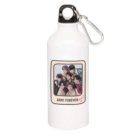 bts army forever sipper steel water bottle flask gym shaker music band buy online india the banyan tee tbt men women girls boys unisex  