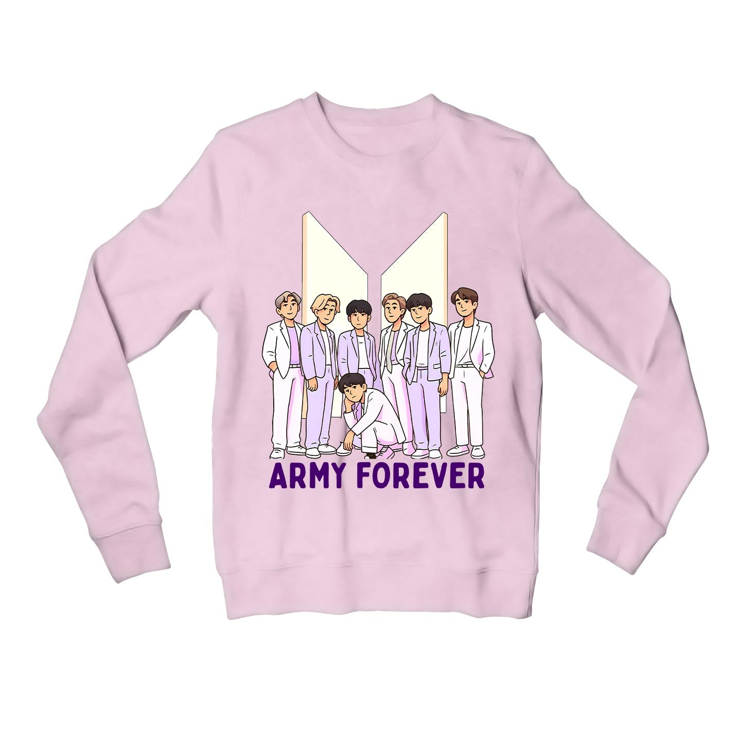 bts army forever sweatshirt upper winterwear music band buy online india the banyan tee tbt men women girls boys unisex 