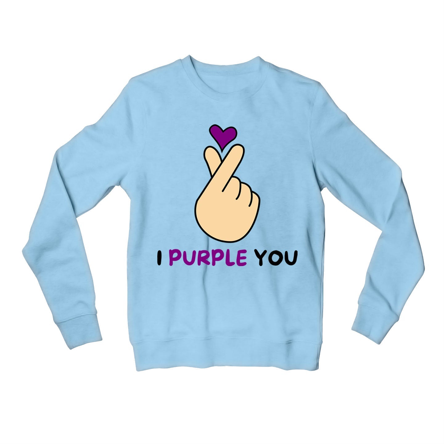 bts i purple you sweatshirt upper winterwear music band buy online india the banyan tee tbt men women girls boys unisex baby blue 