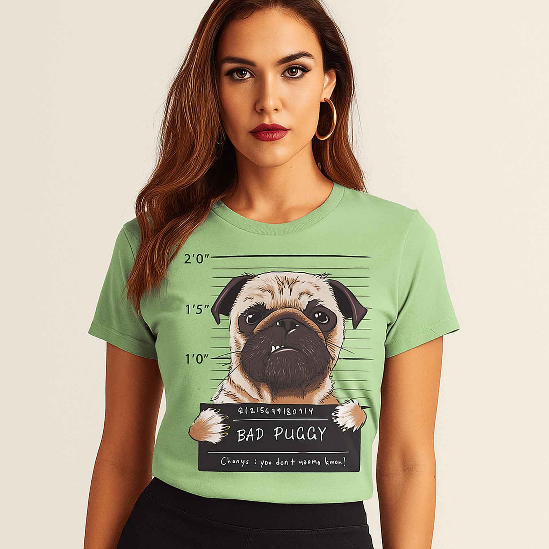 graphic bad puggy t-shirt printed graphic stylish buy online india the banyan tee tbt men women girls boys unisex jade 