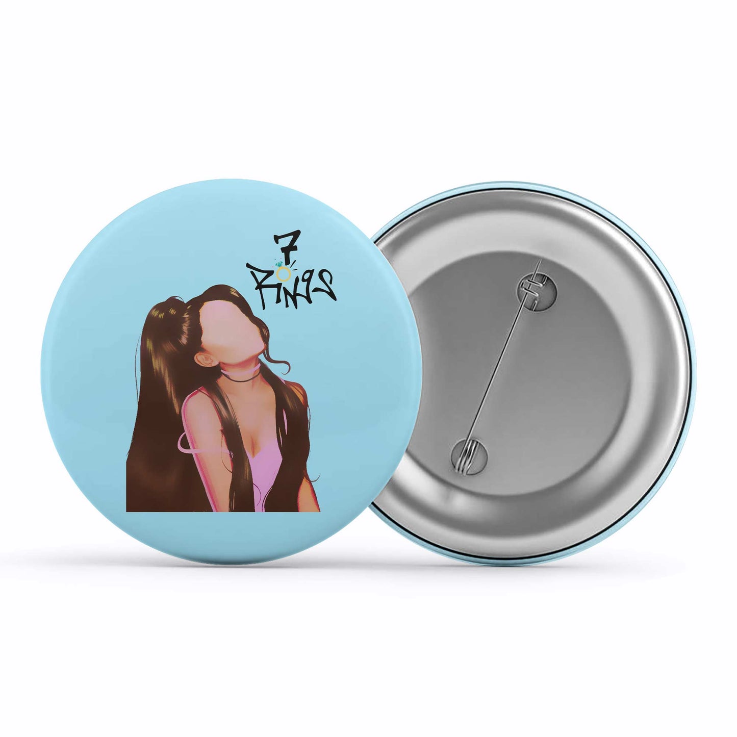 ariana grande 7 rings badge pin button music band buy online india the banyan tee tbt men women girls boys unisex