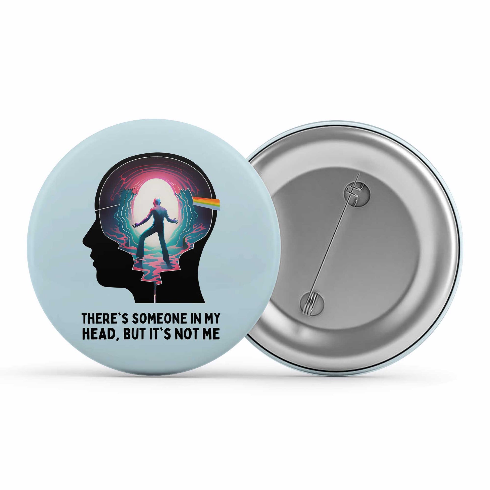 The Dark Side Of David Pink Floyd Badge Metal Pin Button Brooch The Banyan Tee TBT