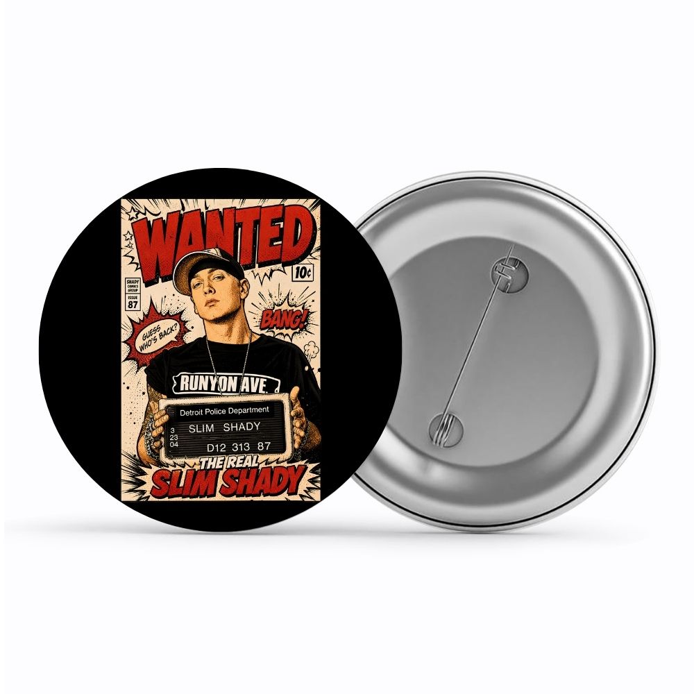 eminem real slim shady badge pin button music band buy online india the banyan tee tbt men women girls boys unisex  