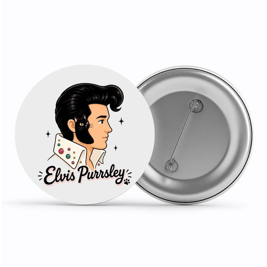 elvis presley purrsley badge pin button music band buy online india the banyan tee tbt men women girls boys unisex  