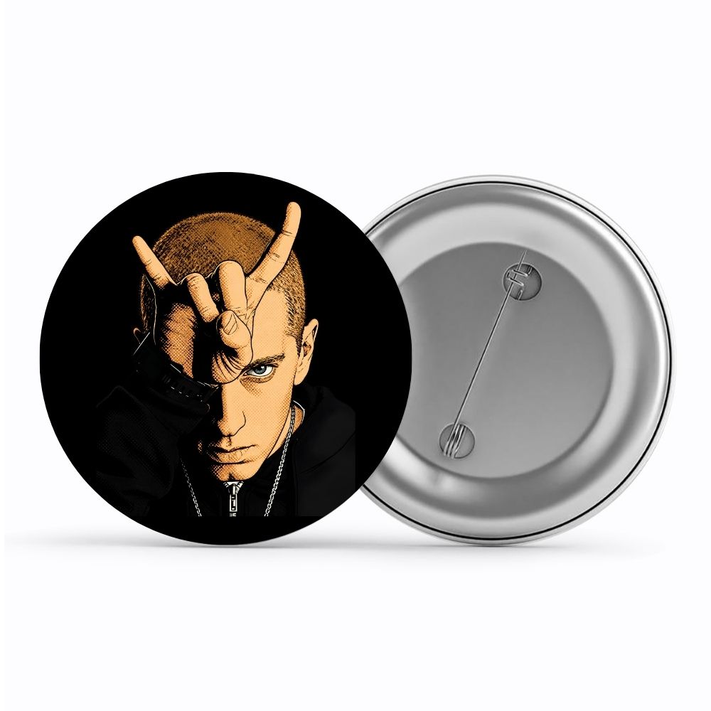 eminem bull horn badge pin button music band buy online india the banyan tee tbt men women girls boys unisex  