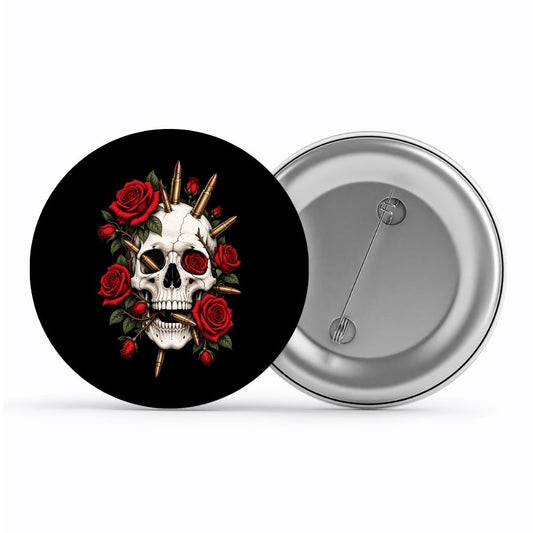 guns n' roses bullet bloom badge pin button music band buy online india the banyan tee tbt men women girls boys unisex  