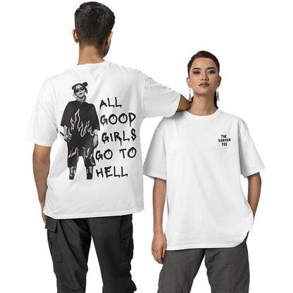 Billie Eilish Oversized T shirt - All The Good Girls Go To Hell