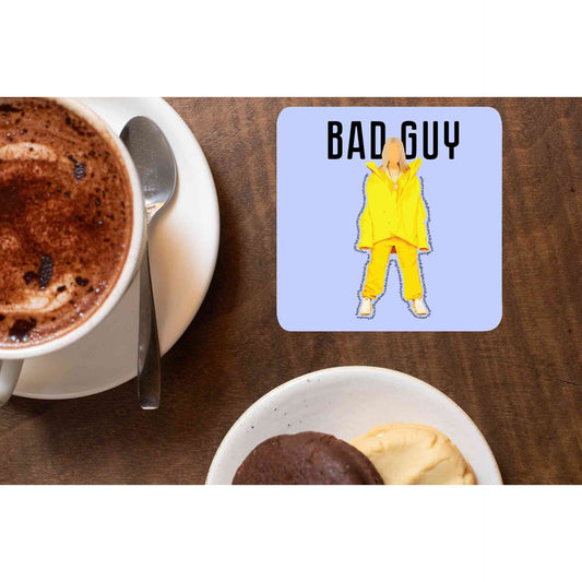 billie eilish bad guy coasters wooden table cups indian music band buy online india the banyan tee tbt men women girls boys unisex