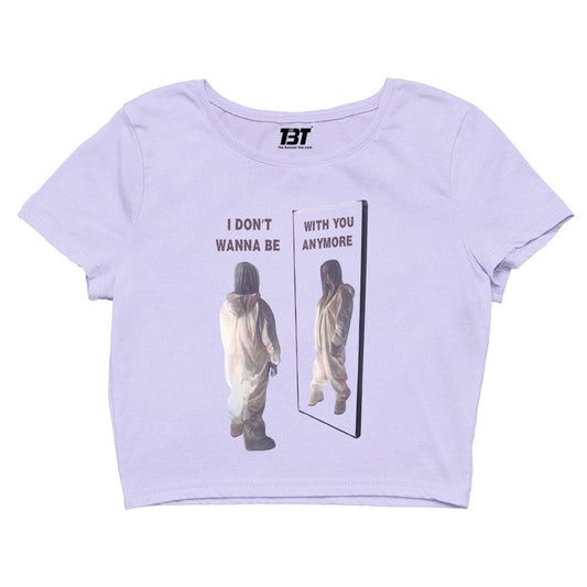 billie eilish i don't wanna be with you anymore crop top music band buy online india the banyan tee tbt men women girls boys unisex lavender promise hands