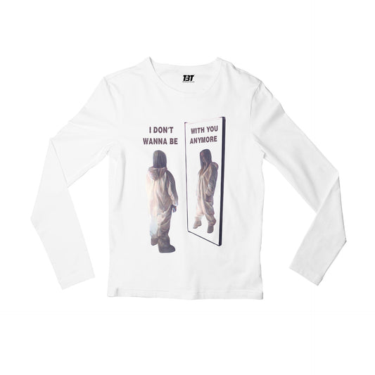 billie eilish i don't wanna be with you anymore full sleeves long sleeves music band buy online india the banyan tee tbt men women girls boys unisex white promise hands