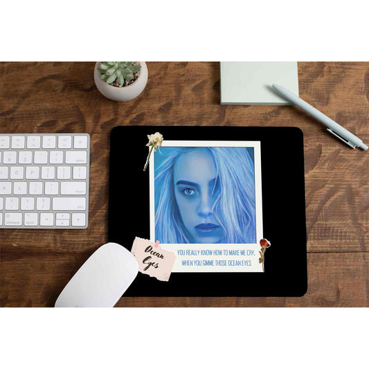 billie eilish ocean eyes mousepad logitech large anime music band buy online india the banyan tee tbt men women girls boys unisex