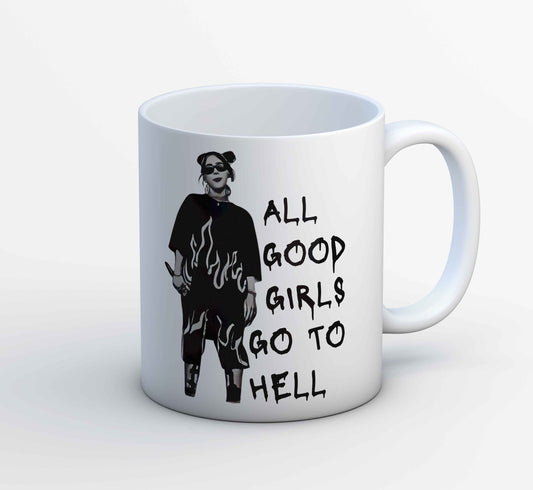 billie eilish all the good girls go to hell mug coffee ceramic music band buy online india the banyan tee tbt men women girls boys unisex