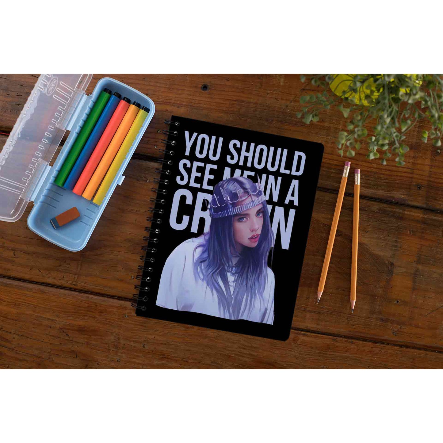 billie eilish you should see me in a crown notebook notepad diary buy online india the banyan tee tbt unruled