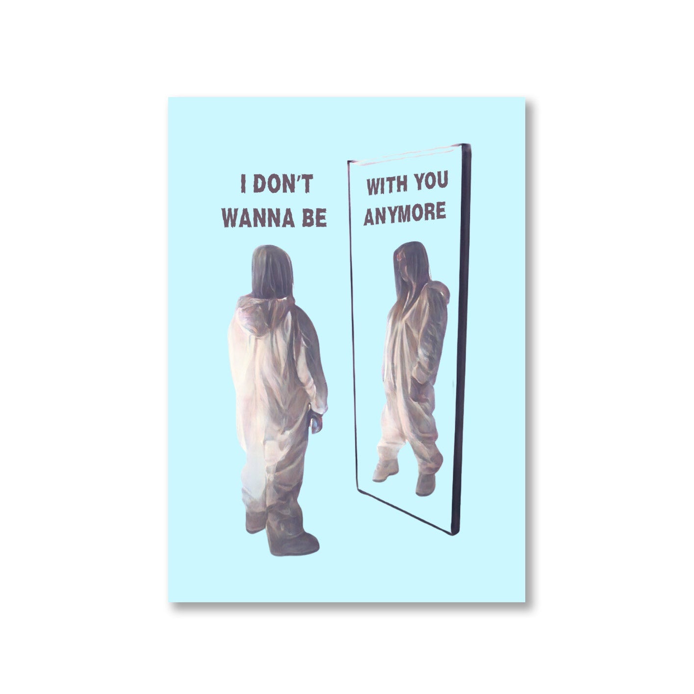 billie eilish i don't wanna be with you anymore poster wall art buy online india the banyan tee tbt a4 promise hands