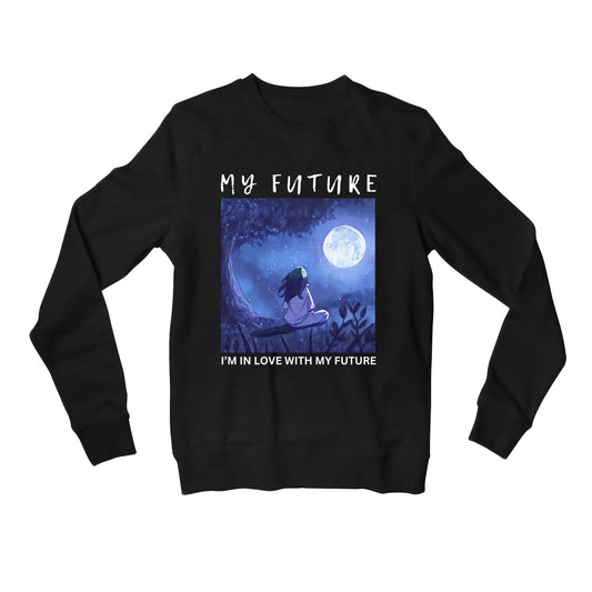 billie eilish my future sweatshirt upper winterwear music band buy online india the banyan tee tbt men women girls boys unisex gray i am in love with my future