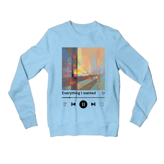 billie eilish everything i wanted sweatshirt upper winterwear music band buy online india the banyan tee tbt men women girls boys unisex baby blue