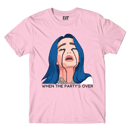 billie eilish when the party's over t-shirt music band buy online india the banyan tee tbt men women girls boys unisex baby pink