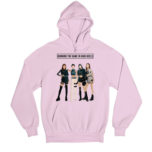 black pink running the game hoodie hooded sweatshirt winterwear music band buy online india the banyan tee tbt men women girls boys unisex baby pink song k pop jennie lisa jisoo rose