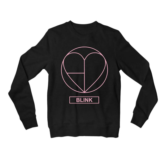 black pink blink sweatshirt upper winterwear music band buy online india the banyan tee tbt men women girls boys unisex black song k pop jennie lisa jisoo rose