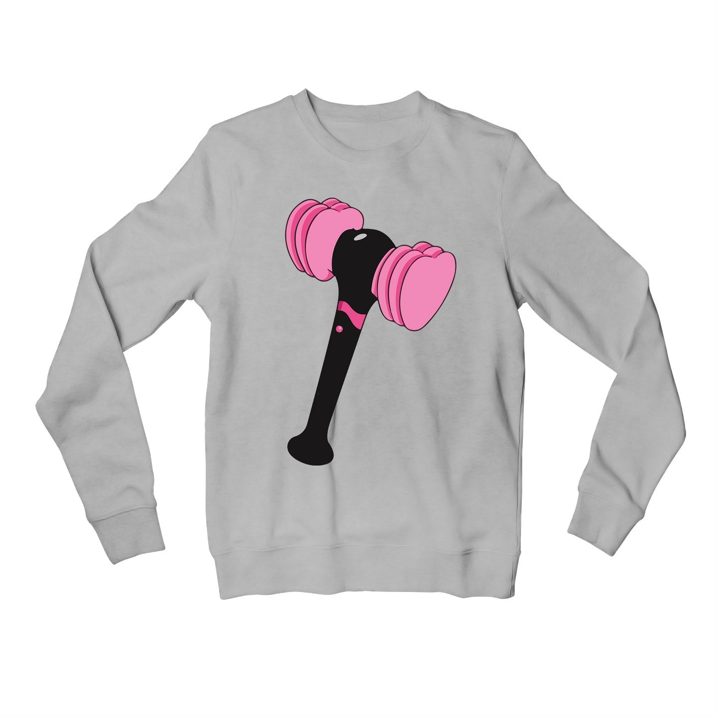 black pink the lightstick sweatshirt upper winterwear music band buy online india the banyan tee tbt men women girls boys unisex gray song k pop jennie lisa jisoo rose