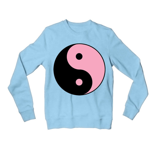 black pink yin yang sweatshirt upper winterwear music band buy online india the banyan tee tbt men women girls boys unisex gray song k pop jennie lisa jisoo rose