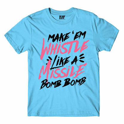 black pink whistle t-shirt music band buy online india the banyan tee tbt men women girls boys unisex Sky Blue song k pop jennie lisa jisoo rose