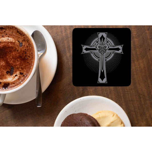 black sabbath headless cross coasters wooden table cups indian music band buy online india the banyan tee tbt men women girls boys unisex