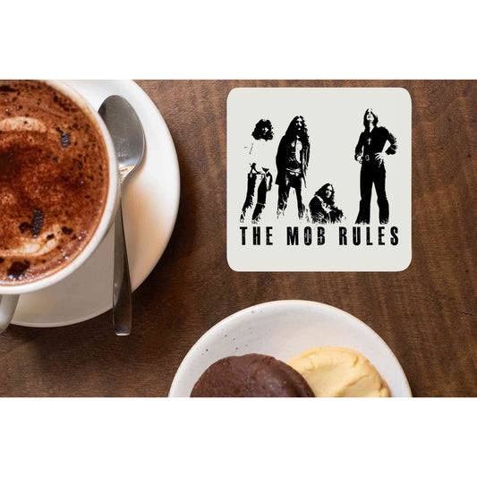 black sabbath the mob rules coasters wooden table cups indian music band buy online india the banyan tee tbt men women girls boys unisex