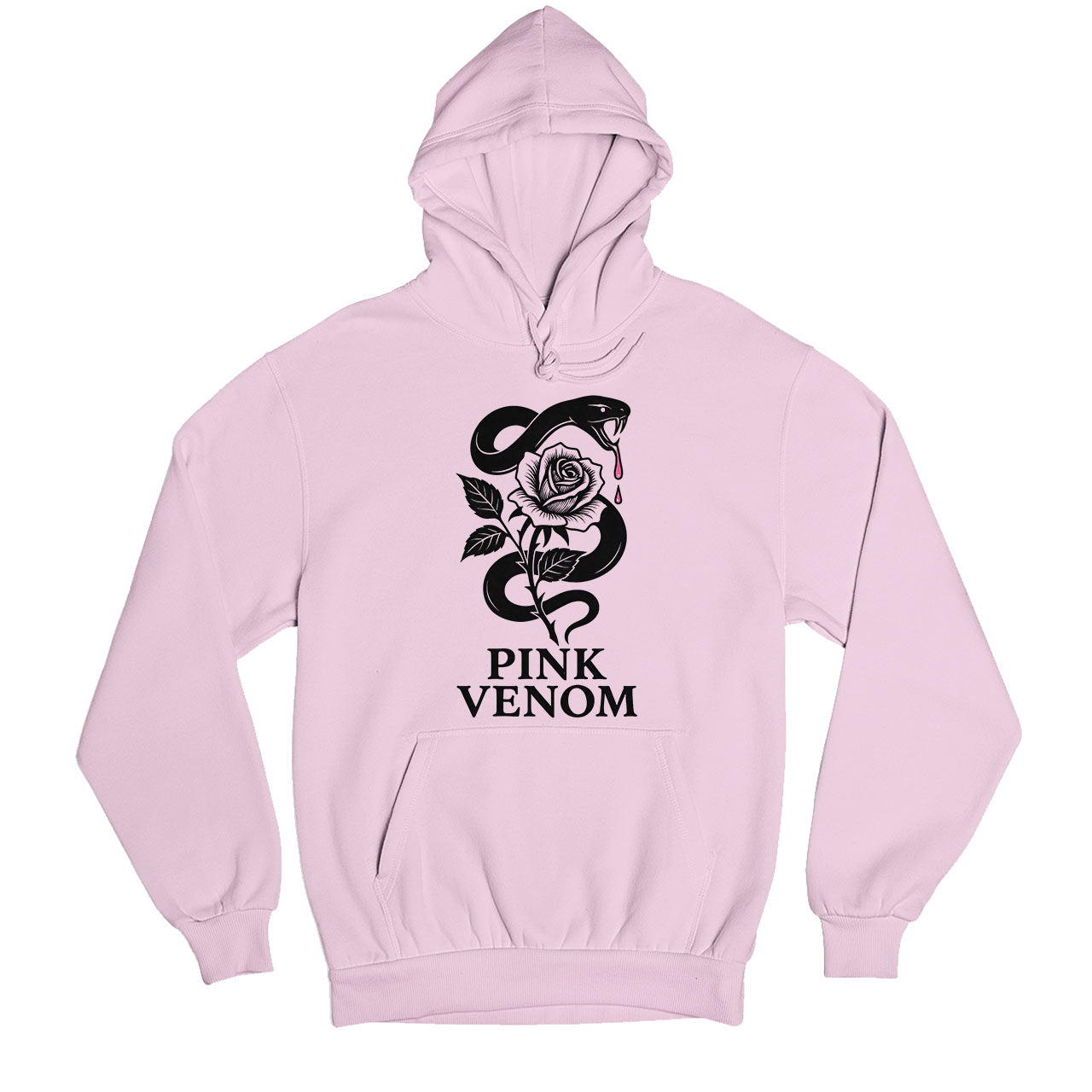 black pink pink venom hoodie hooded sweatshirt winterwear music band buy online india the banyan tee tbt men women girls boys unisex baby pink