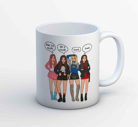 black pink whistle mug coffee ceramic music band buy online india the banyan tee tbt men women girls boys unisex  song k pop jennie lisa jisoo rose