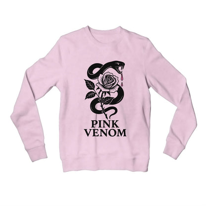 black pink pink venom sweatshirt upper winterwear music band buy online india the banyan tee tbt men women girls boys unisex baby pink 