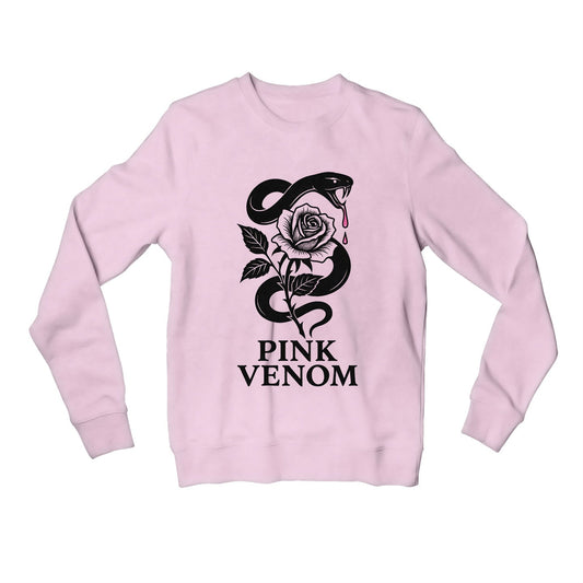 black pink pink venom sweatshirt upper winterwear music band buy online india the banyan tee tbt men women girls boys unisex baby pink 