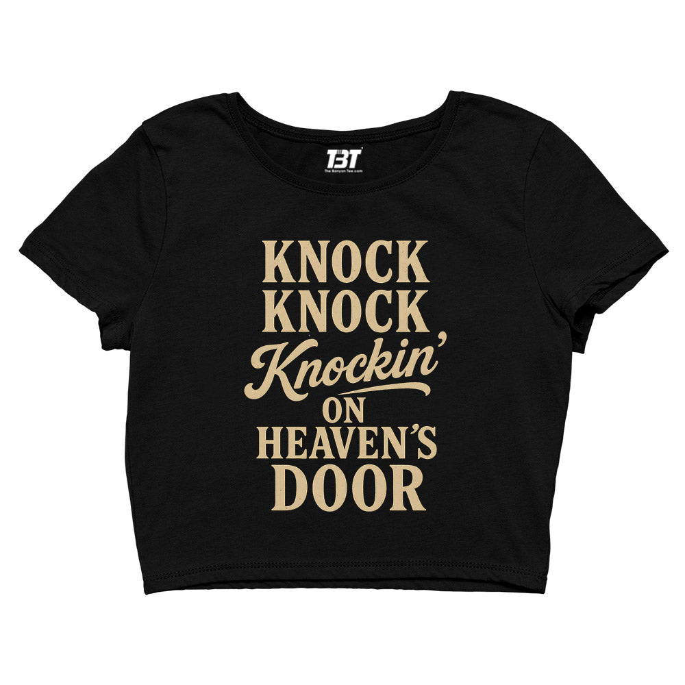 bob dylan knockin' on heaven's door crop top music band buy online india the banyan tee tbt men women girls boys unisex navy