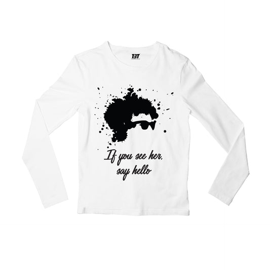 bob dylan if you see her, say hello full sleeves long sleeves music band buy online india the banyan tee tbt men women girls boys unisex white
