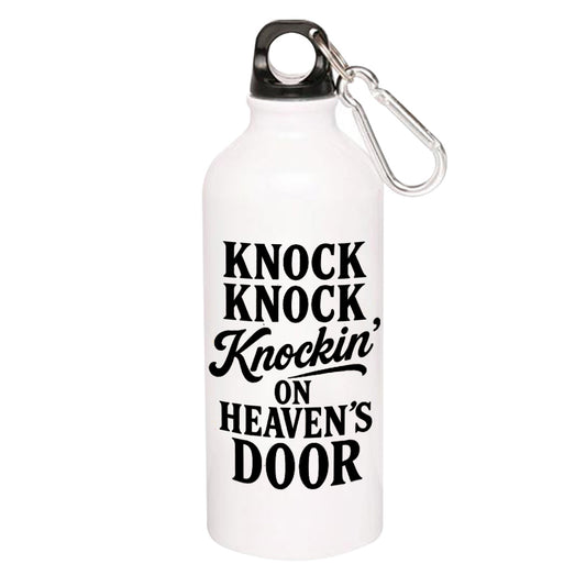 bob dylan knockin' on heaven's door sipper steel water bottle flask gym shaker music band buy online india the banyan tee tbt men women girls boys unisex