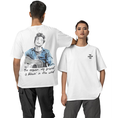 Bob Dylan Oversized T shirt - Blowin' In The Wind