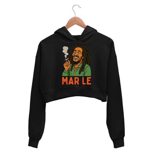 bob marley mar le crop hoodie hooded sweatshirt upper winterwear music band buy online india the banyan tee tbt men women girls boys unisex black