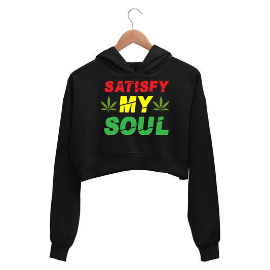 bob marley satisfy my soul crop hoodie hooded sweatshirt upper winterwear music band buy online india the banyan tee tbt men women girls boys unisex black