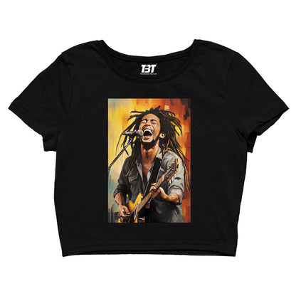 bob marley fan art lion crop top music band buy online india the banyan tee tbt men women girls boys unisex black