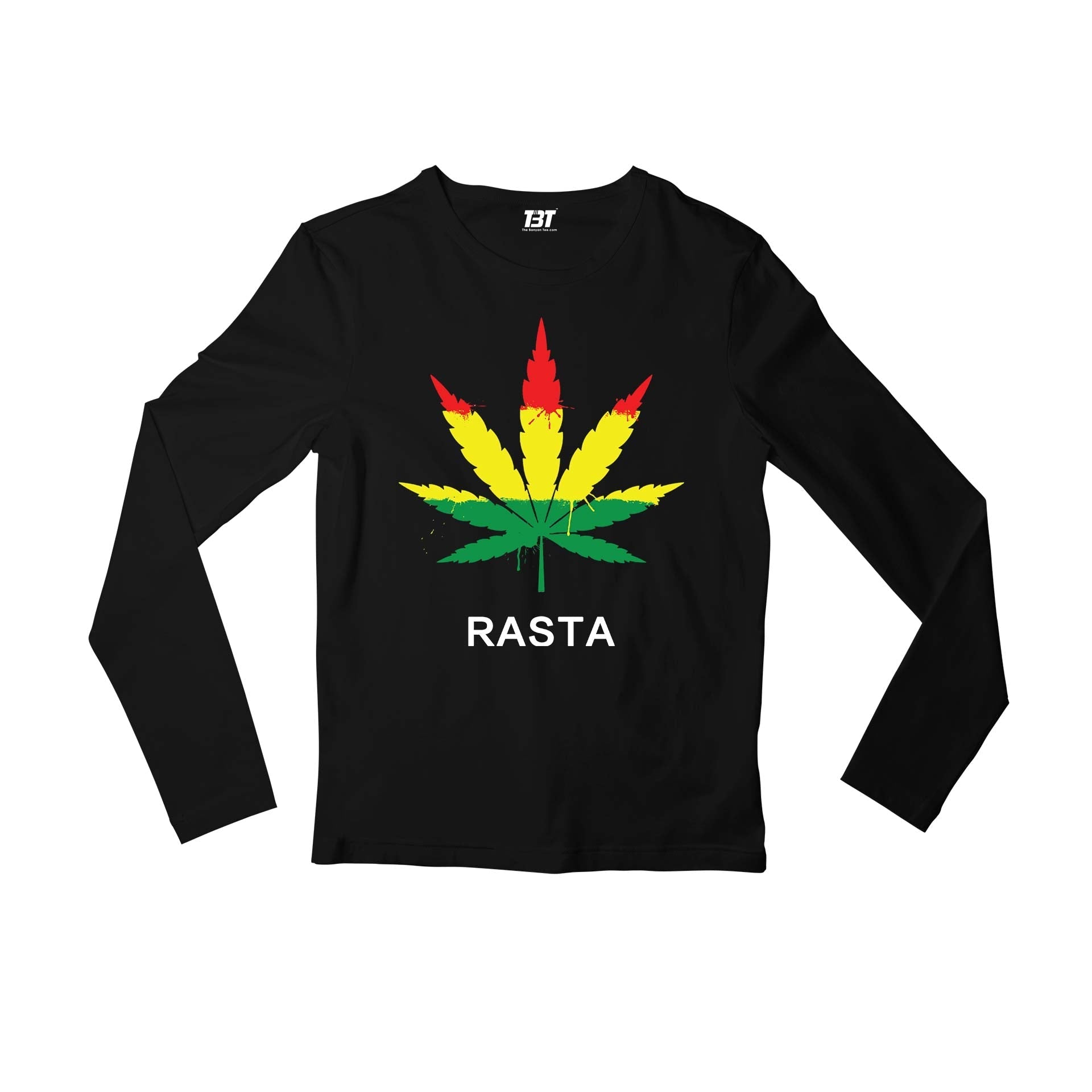bob marley rasta full sleeves long sleeves music band buy online india the banyan tee tbt men women girls boys unisex black