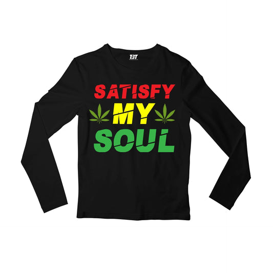 bob marley satisfy my soul full sleeves long sleeves music band buy online india the banyan tee tbt men women girls boys unisex black