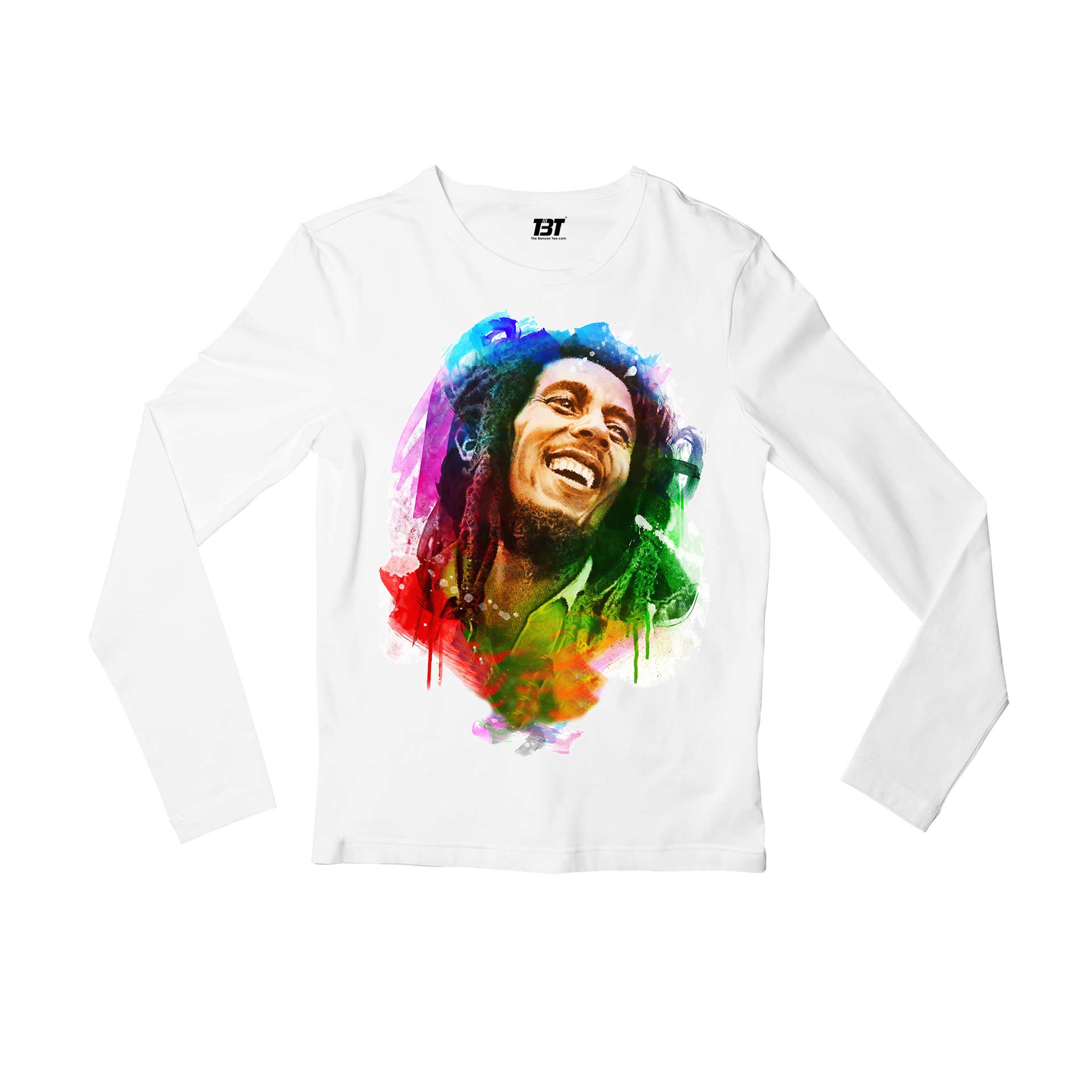 bob marley the pioneer of reggae full sleeves long sleeves music band buy online india the banyan tee tbt men women girls boys unisex white