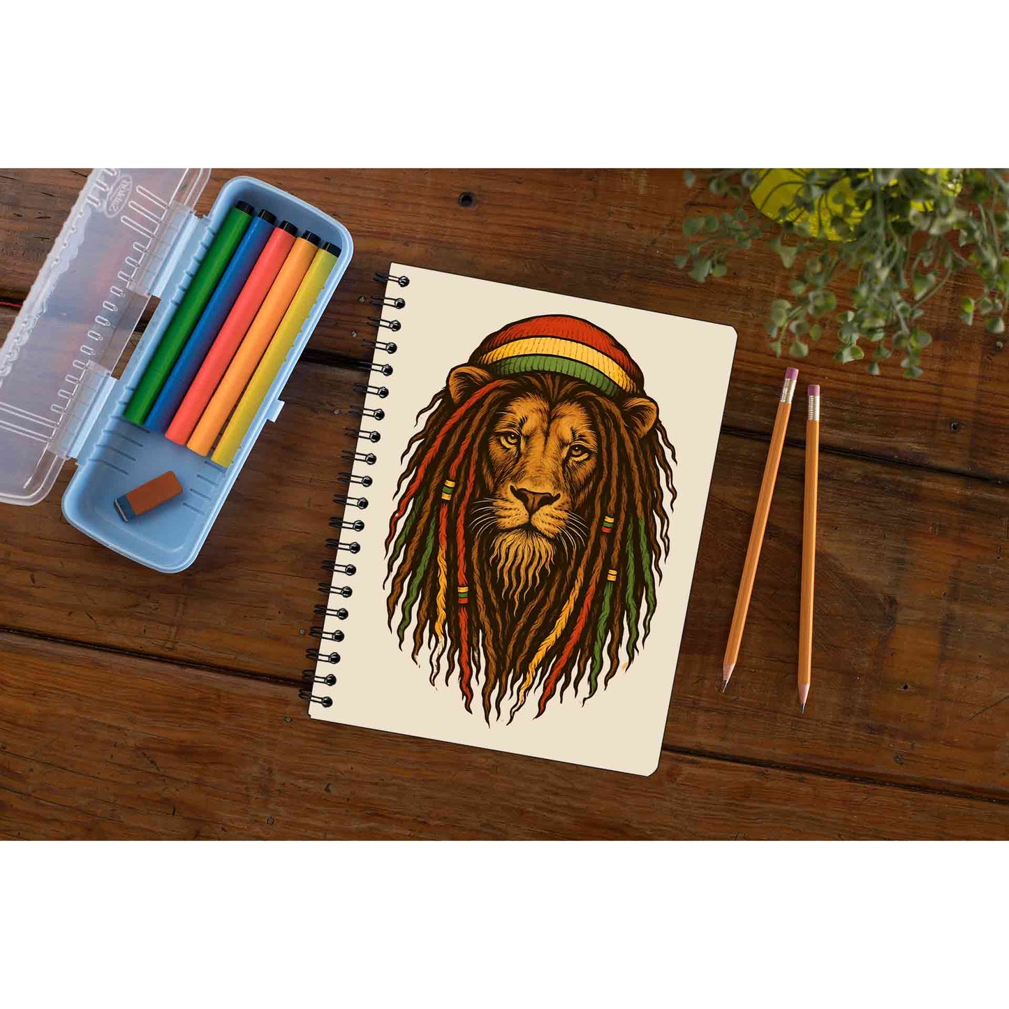 bob marley rasta lion notebook notepad diary buy online india the banyan tee tbt unruled