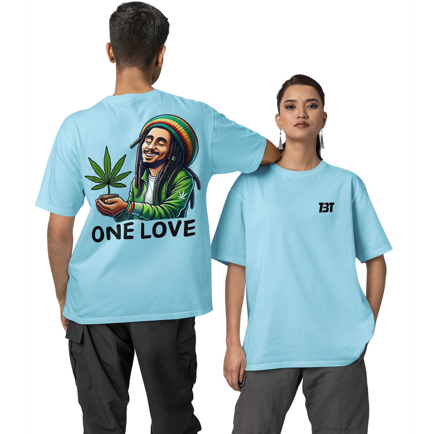 bob marley oversized t shirt - the only love music t-shirt baby blue buy online india the banyan tee tbt men women girls boys unisex
