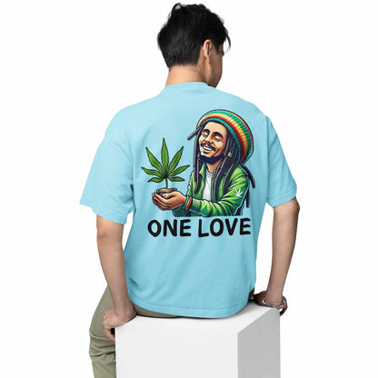 bob marley oversized t shirt - the only love music t-shirt baby blue buy online india the banyan tee tbt men women girls boys unisex