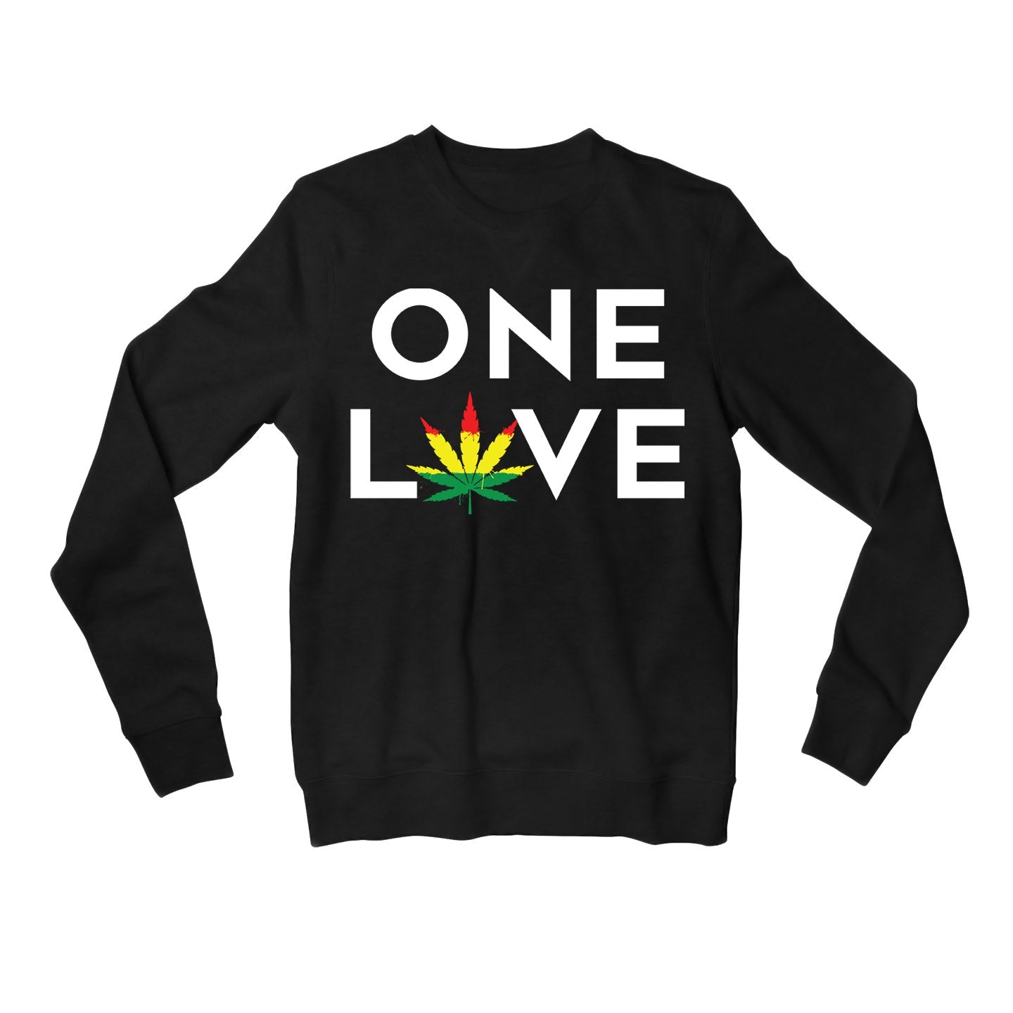 bob marley one love sweatshirt upper winterwear music band buy online india the banyan tee tbt men women girls boys unisex black