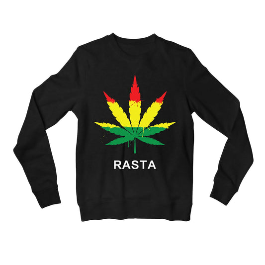 bob marley rasta sweatshirt upper winterwear music band buy online india the banyan tee tbt men women girls boys unisex black